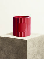 Fluted Ceramic Pot - Blackcurrant Sorbet - 18 cm