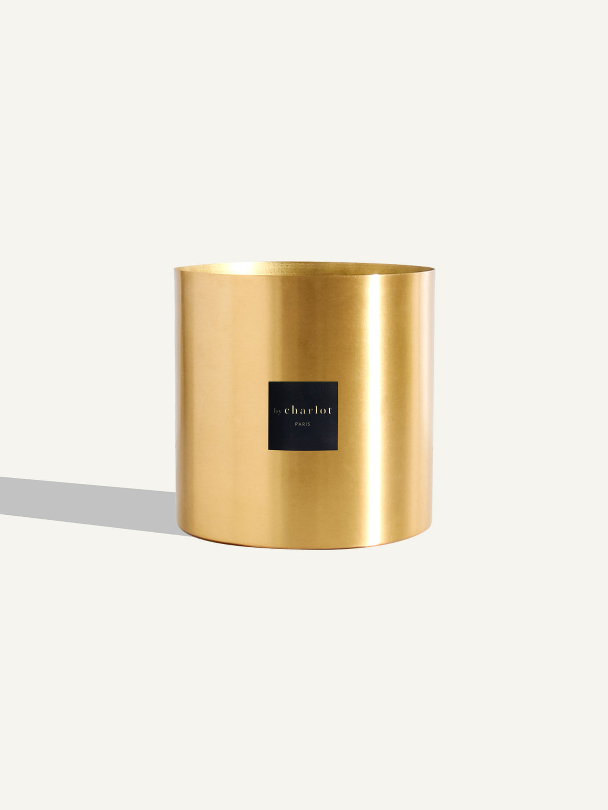 Pot en métal laiton - Or mat - 18 cm