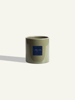 Ceramic Pot - Olive Green - 14 cm