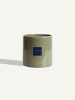 Ceramic Pot - Olive Green - 18 cm