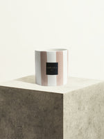 Striped Ceramic Pot - Canyon Pink - 14 cm