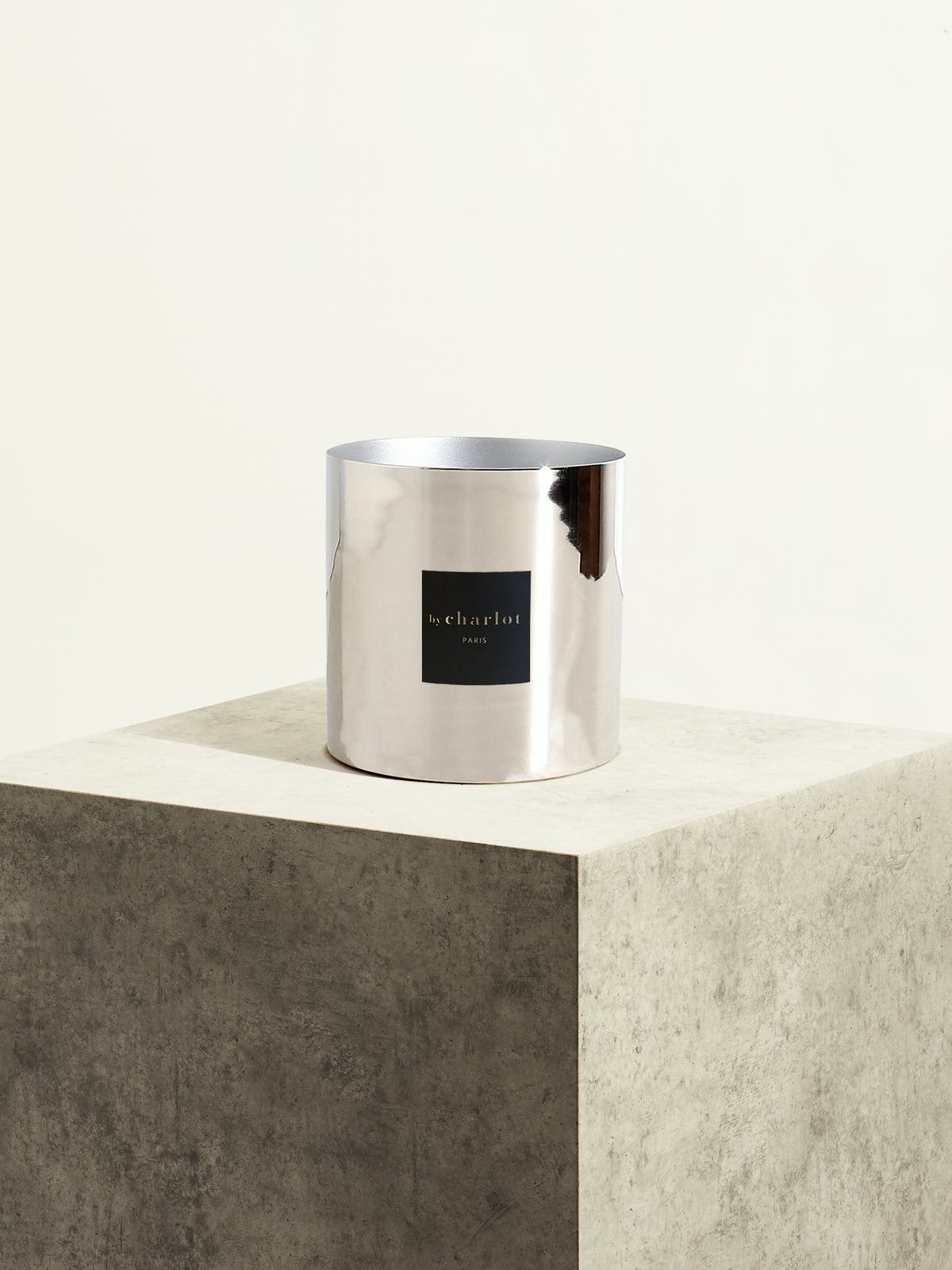 Pot en métal - Argent brillant - 14 cm