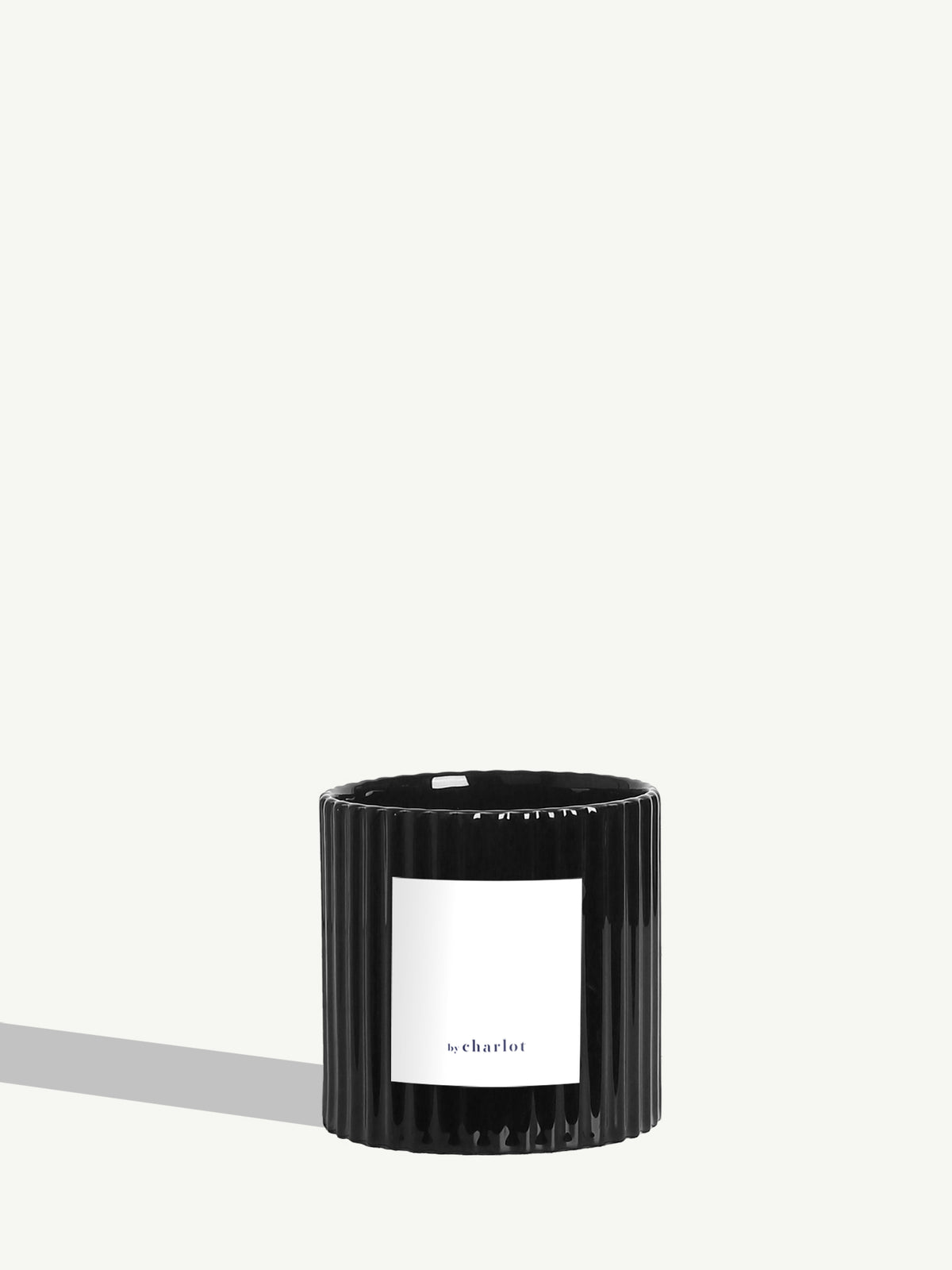 Fluted ceramic - Licorice black
