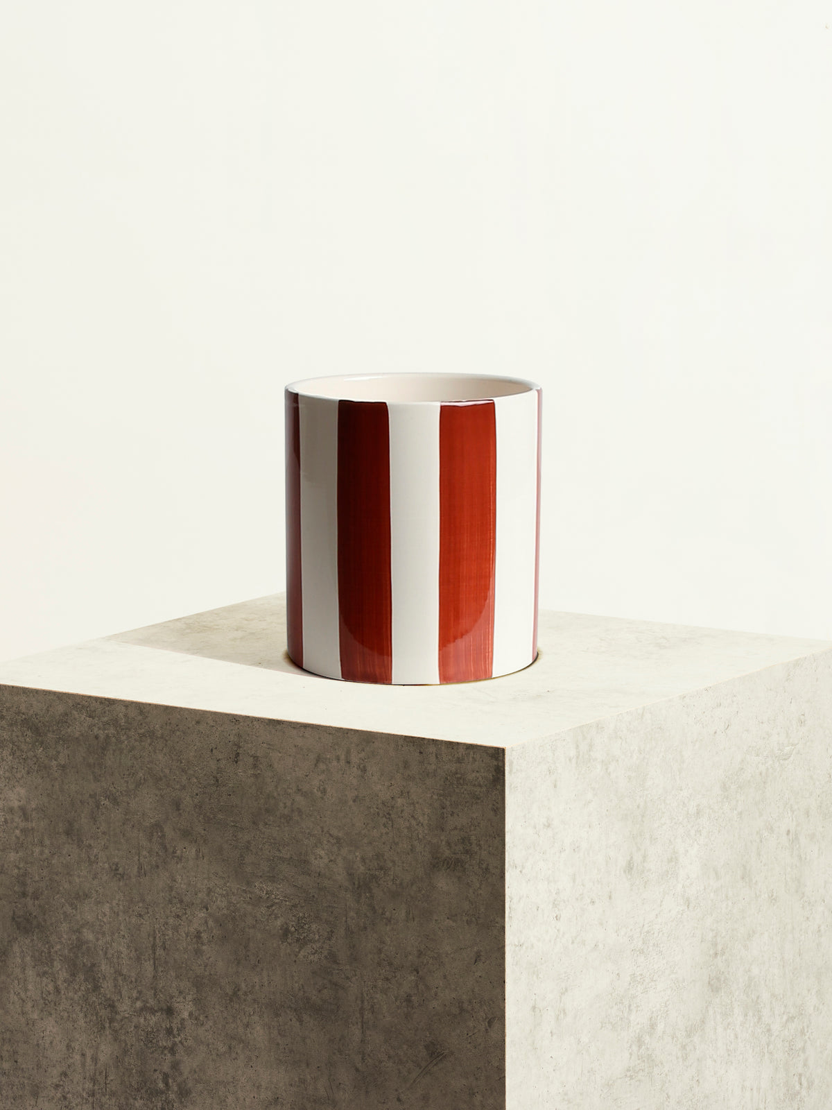 Pot en céramique - Chocolat - 14 cm