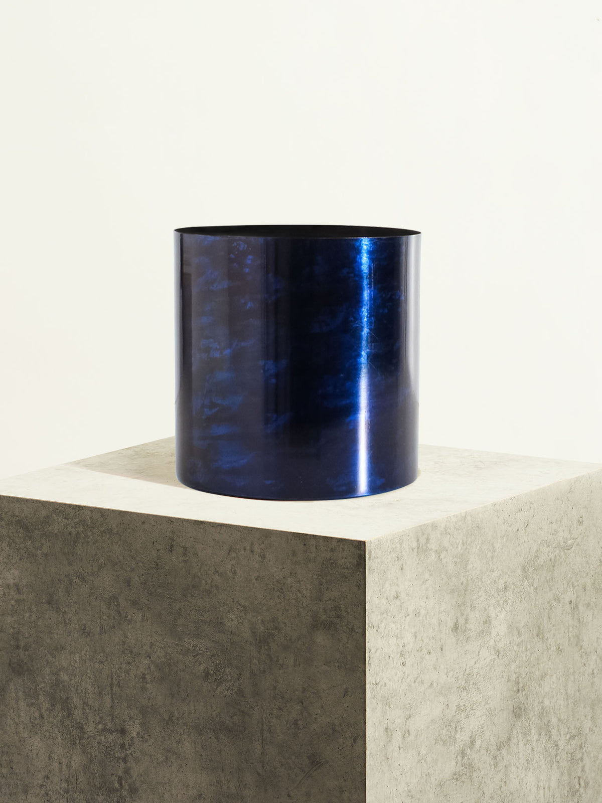 Pot en métal - Bleu lazuli - 18 cm